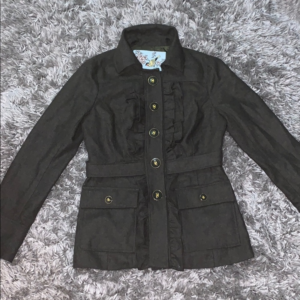 Anthropology Tabitha women’s olive green coat